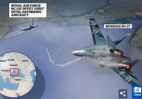 ரஷ்யாவின் SU27 பிரிட்டன் விமானம் மீது ஏவுகணை தாக்குதல் நடத்தியுள்ளது leaked documents