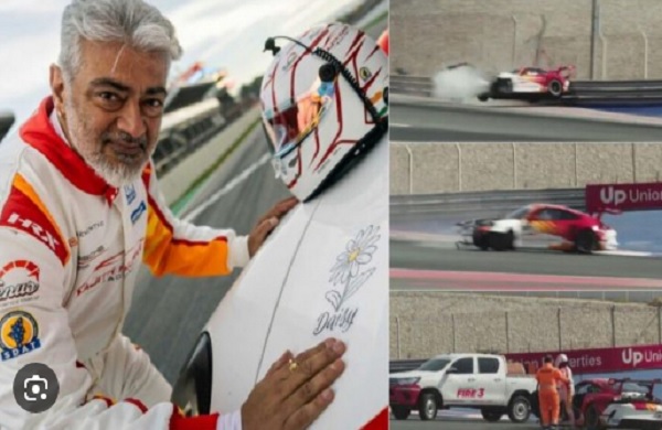 அஜித்தின் ரேஸ் கார் 150 KMP வேகத்தில் சென்று தான் மோதியது- உயிருக்கு ஆபத்து இல்லை அஜித் Manager