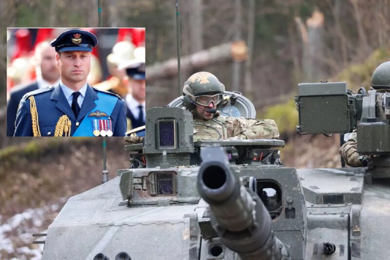 Prince William rides in tank just 90 miles away from Russia : ரஷ்யாவுக்கு அருகே டாங்கியை செலுத்திய இளவரசர் வில்லியம் !