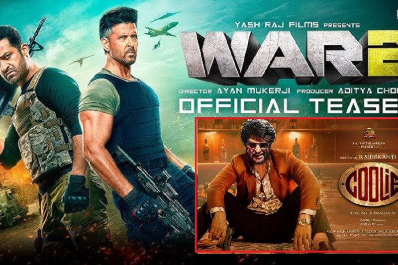 ரஜினியின் ‘கூலி’யுடன் மோதலா ? ‘வார் 2’ டீசர் வெளியாகி பரபரப்பு !