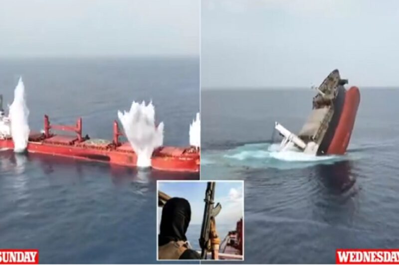 இரண்டாவது கப்பலை மூழ்கடித்த ஹவுத்திகள்: கப்பல்கள் செல்வது இடை நிறுத்தம்