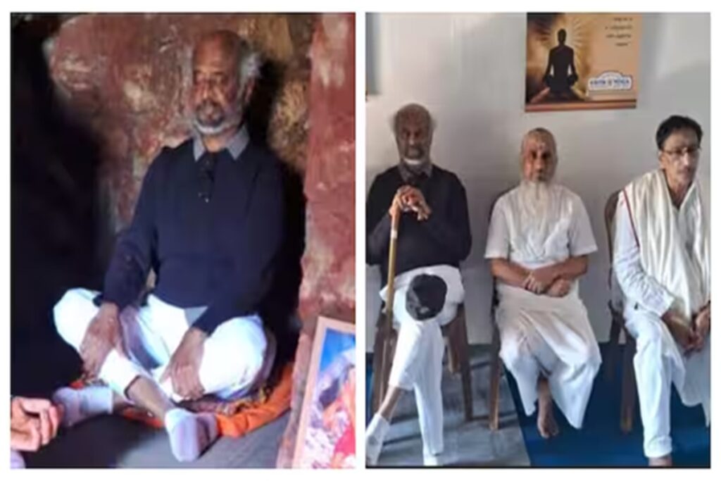 இமயமலை உச்சியில் சூப்பர்ஸ்டார்! மகாவதார் பாபாஜி குகையில் ஆழ்ந்த தியானம்! ரசிகர்களுடன் செல்ஃபி எடுத்து அசத்தல்!