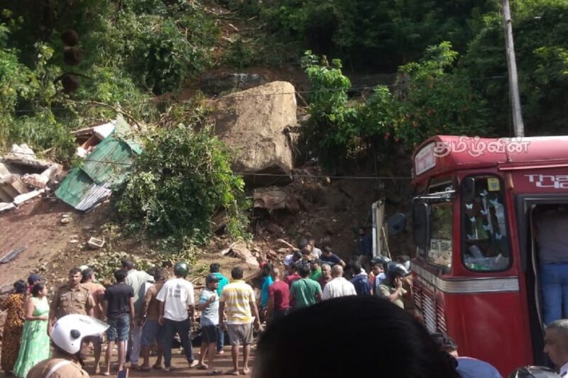 கண்டி-கொழும்பு வீதியில் உலுக்கும் சோகம்! பாரிய நிலச்சரிவில் பலி எண்ணிக்கை 4 ஆக உயர்வு! (VIDEO)