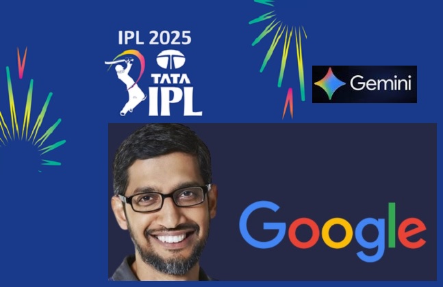 IPL-ல் வெடிக்கப்போகும் AI போர் !  சுந்தர் பிச்சை.. 270 கோடி ஸ்பான்சர் டீலில் களமிறங்கும் கூகுள் ஜெமினி