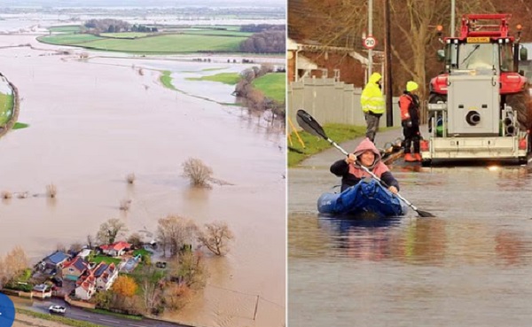 பிரிட்டனின் அழிவு காலம் ஆரம்பமா? வீதியில் படகில் செல்லும் மக்கள் – இன்சூரன்ஸ் மறுப்பு!