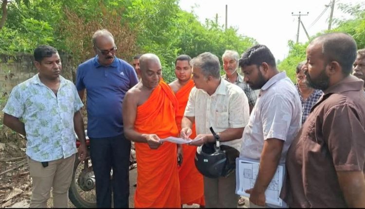 அதிரடியாக தையிட்டி காணிக்குள் நுழைந்த நயினாதீவு விகாரையின் விகாரதிபதி!