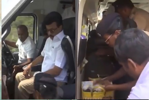 “முதலமைச்சர் வாகனத்தில் சோதனை!”: தேர்தல் பறக்கும் படை அதிரடி.