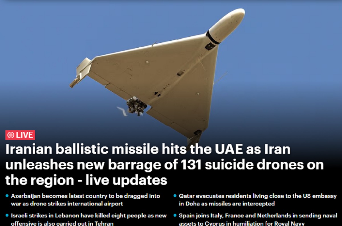 Fresh Attack: Iranian ballistic missile hits Dubai – மீண்டும் புதிய தாக்குதலால் நிலை தடுமாறும் டுபாய் !