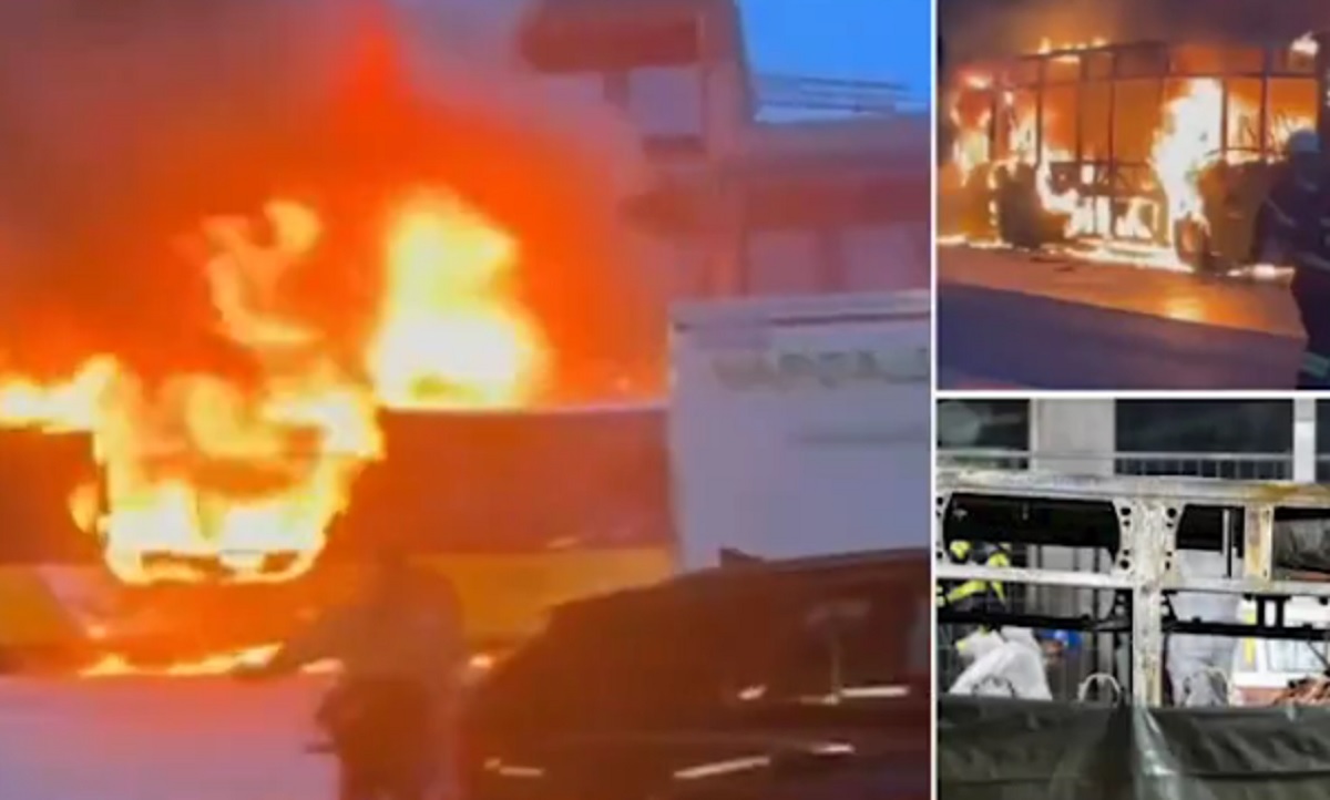 ஓடும் பேருந்தில் நபர் தீக்குளித்ததால் பயங்கர தீ விபத்து – 6 பேர் உடல் கருகி பலி: சுவிட்சர்லாந்தில் கொடூரம்(VIDEO)