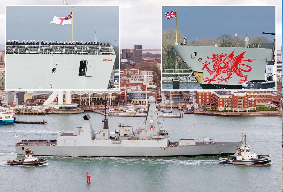 போர் கப்பலான ‘எச்.எம்.எஸ் டிராகன்’ கிழக்கு மத்திய தரைக்கடல் நோக்கி பயணம் - Image 1 போர் கப்பலான ‘எச்.எம்.எஸ் டிராகன்’ கிழக்கு மத்திய தரைக்கடல் நோக்கி பயணம் - Image 1