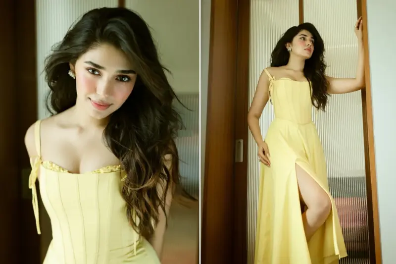 மஞ்சள் உடையில் பிரிட்ஜில் வைத்த ஆப்பிள் போல இருக்கும் LIK பட ஹீரோயின்!