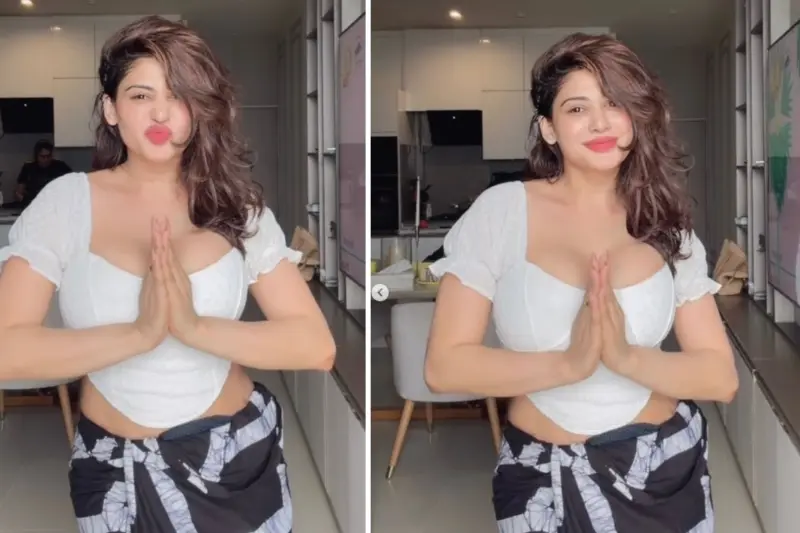 படு கவர்சியான உடையில் தெறிக்க விட்ட இலங்கை நடிகை பியூமி ஹன்சமாலி